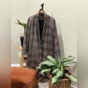 Plaid Peacoat